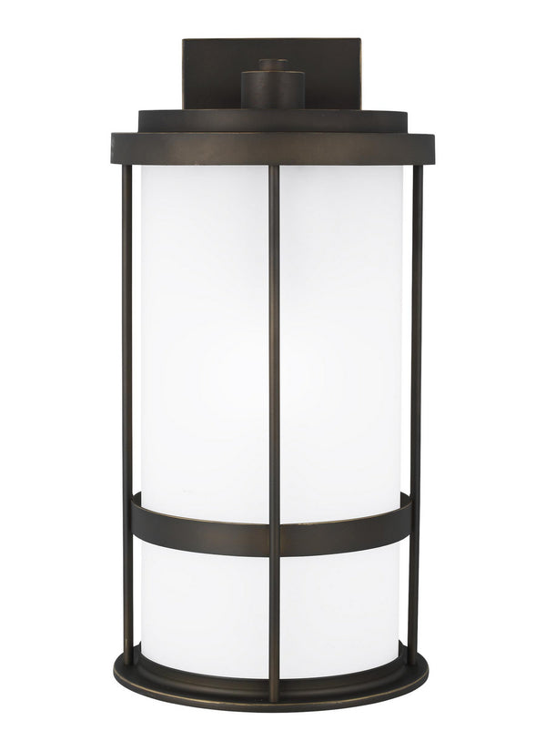 Generation Lighting - 8790901DEN3-71 - One Light Outdoor Wall Lantern - Wilburn - Antique Bronze from Lighting & Bulbs Unlimited in Charlotte, NC