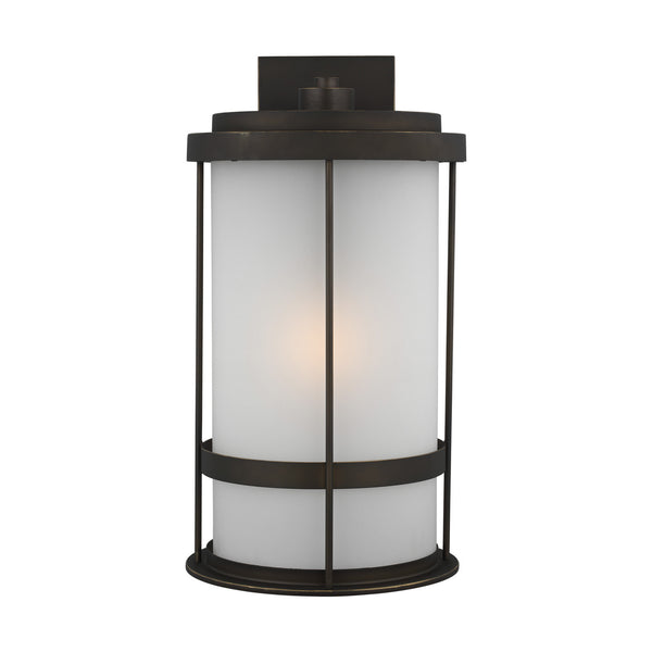 Generation Lighting - 8890901-71 - One Light Outdoor Wall Lantern - Wilburn - Antique Bronze from Lighting & Bulbs Unlimited in Charlotte, NC