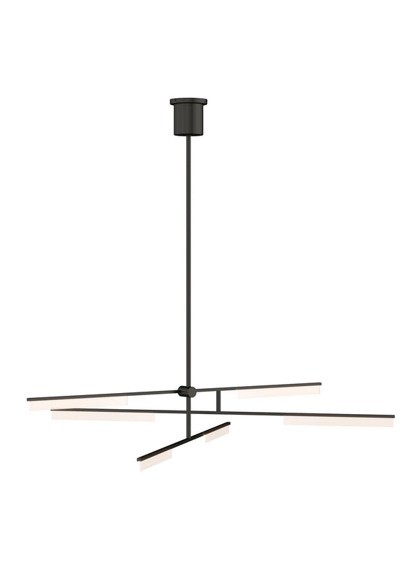 Visual Comfort Modern - 700KLE6B-LED930 - LED Chandelier - Klee - Nightshade Black from Lighting & Bulbs Unlimited in Charlotte, NC