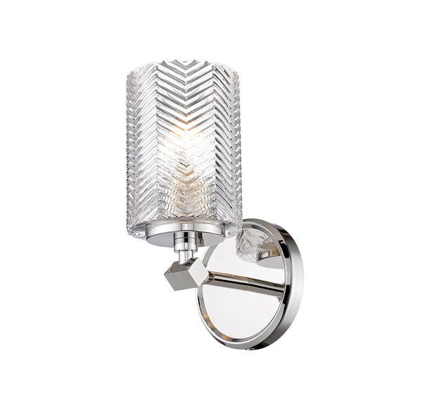 Z-Lite - 1934-1S-PN - One Light Wall Sconce - Dover Street - Polished Nickel from Lighting & Bulbs Unlimited in Charlotte, NC