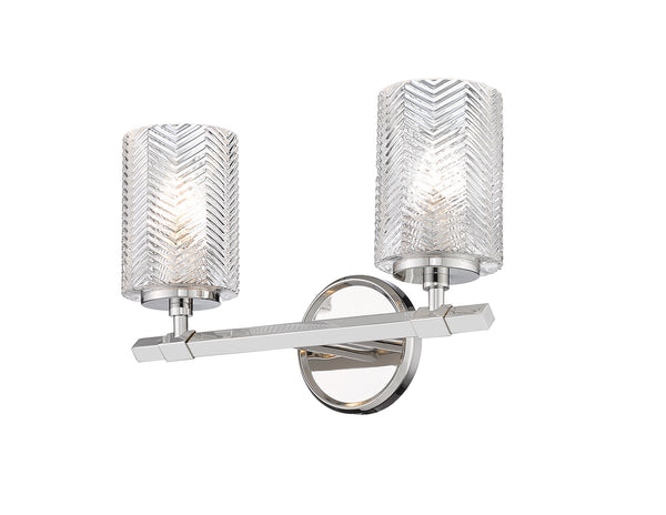 Z-Lite - 1934-2V-PN - Two Light Vanity - Dover Street - Polished Nickel from Lighting & Bulbs Unlimited in Charlotte, NC