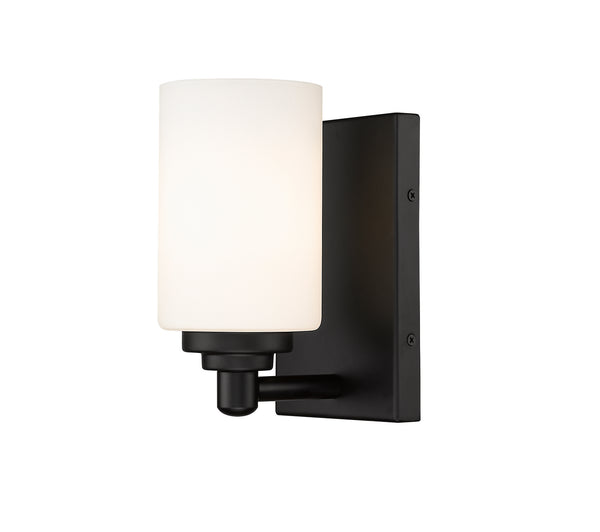 Z-Lite - 485-1S-MB - One Light Wall Sconce - Soledad - Matte Black from Lighting & Bulbs Unlimited in Charlotte, NC