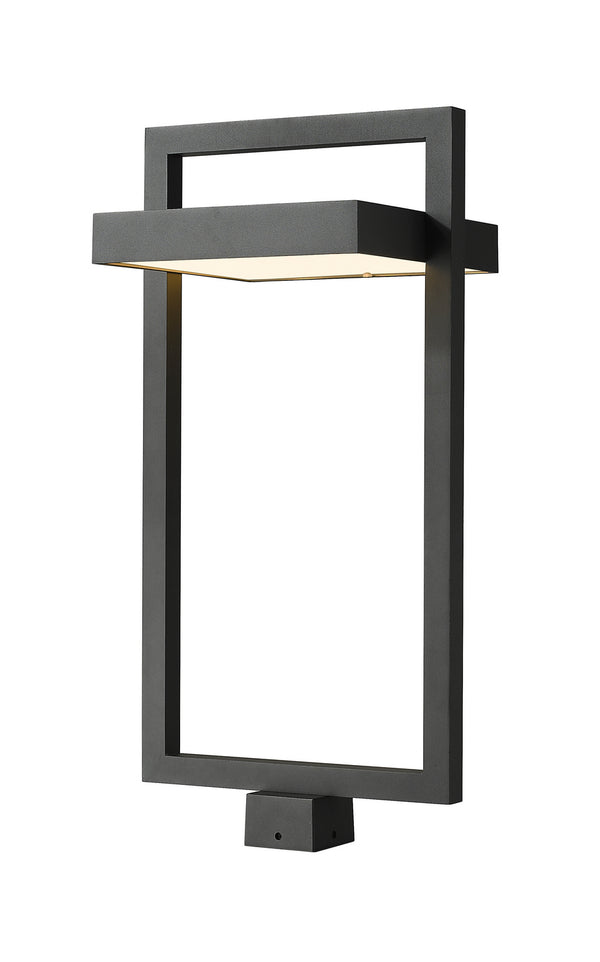 Z-Lite - 566PHXLS-BK-LED - LED Outdoor Post Mount - Luttrel - Black from Lighting & Bulbs Unlimited in Charlotte, NC