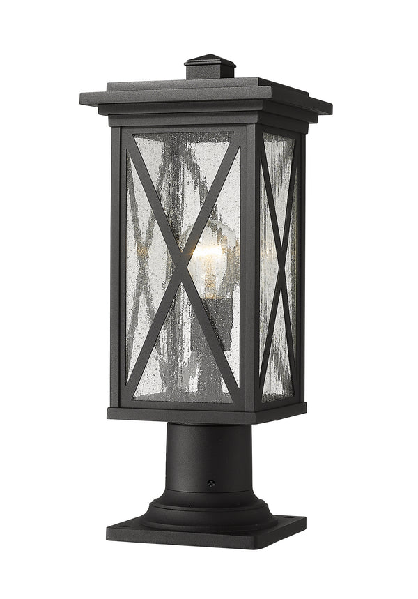 Z-Lite - 583PHMR-533PM-BK - One Light Outdoor Pier Mount - Brookside - Black from Lighting & Bulbs Unlimited in Charlotte, NC
