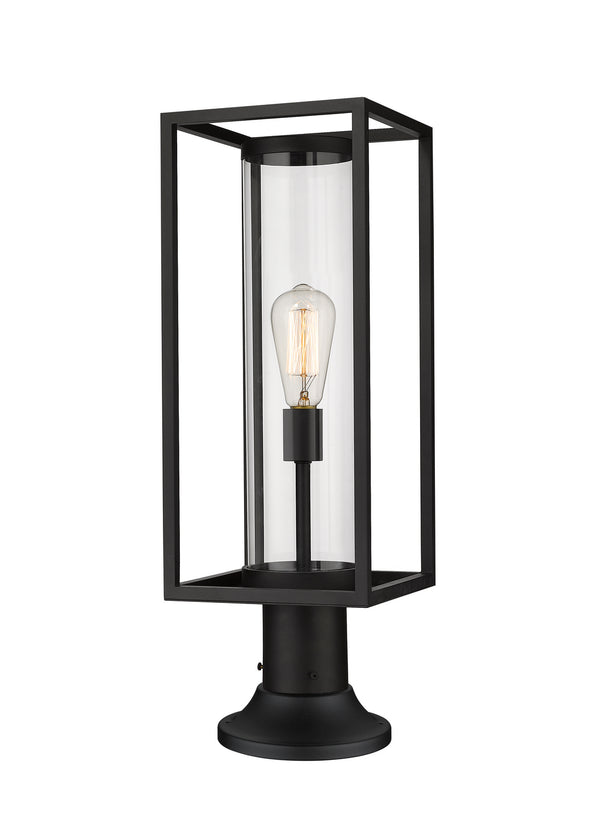 Z-Lite - 584PHMR-553PM-BK - One Light Outdoor Pier Mount - Dunbroch - Black from Lighting & Bulbs Unlimited in Charlotte, NC