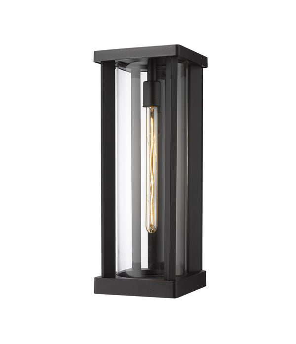 Z-Lite - 586B-BK - One Light Outdoor Wall Sconce - Glenwood - Black from Lighting & Bulbs Unlimited in Charlotte, NC