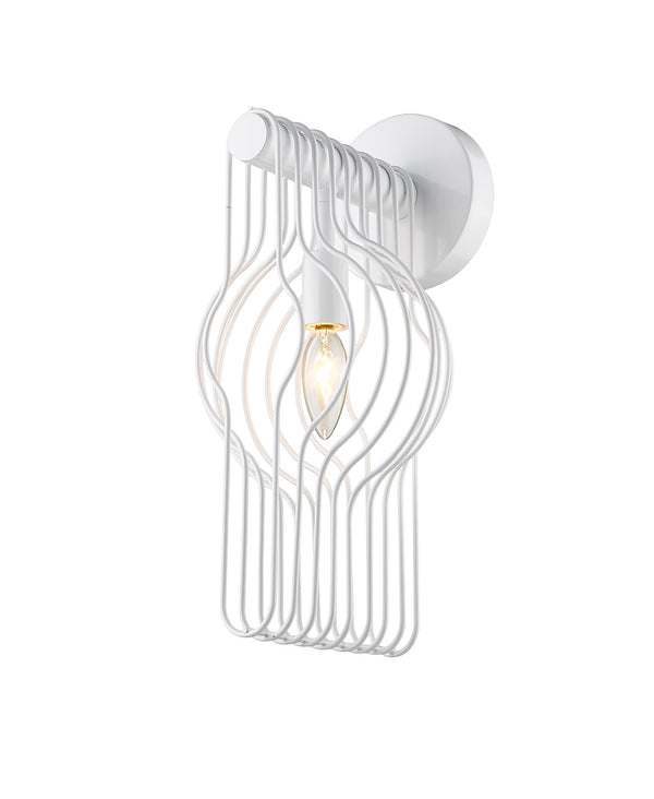 Z-Lite - 801-1S-WH - One Light Wall Sconce - Contour - White from Lighting & Bulbs Unlimited in Charlotte, NC