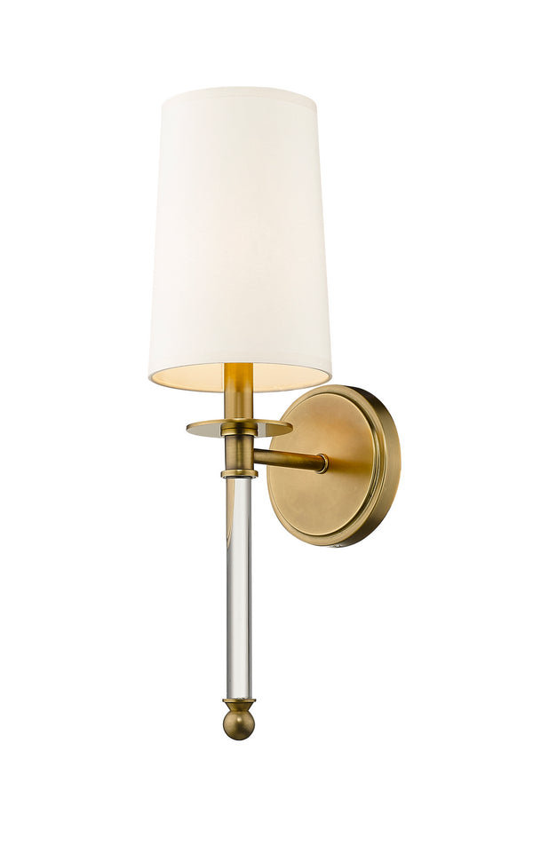 Z-Lite - 808-1S-RB - One Light Wall Sconce - Mila - Rubbed Brass from Lighting & Bulbs Unlimited in Charlotte, NC