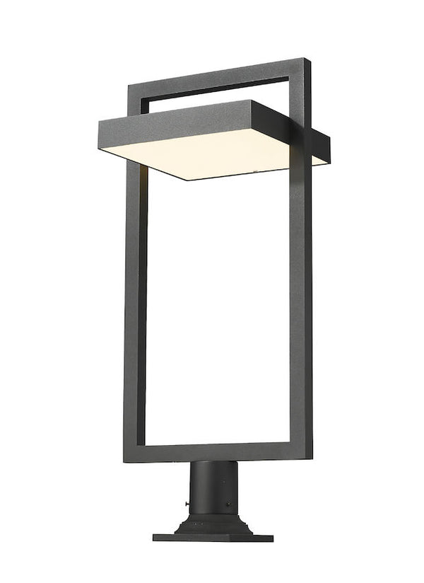 Z-Lite - 566PHXLR-533PM-BK-LE - LED Outdoor Pier Mounted Fixture - Luttrel - Black from Lighting & Bulbs Unlimited in Charlotte, NC