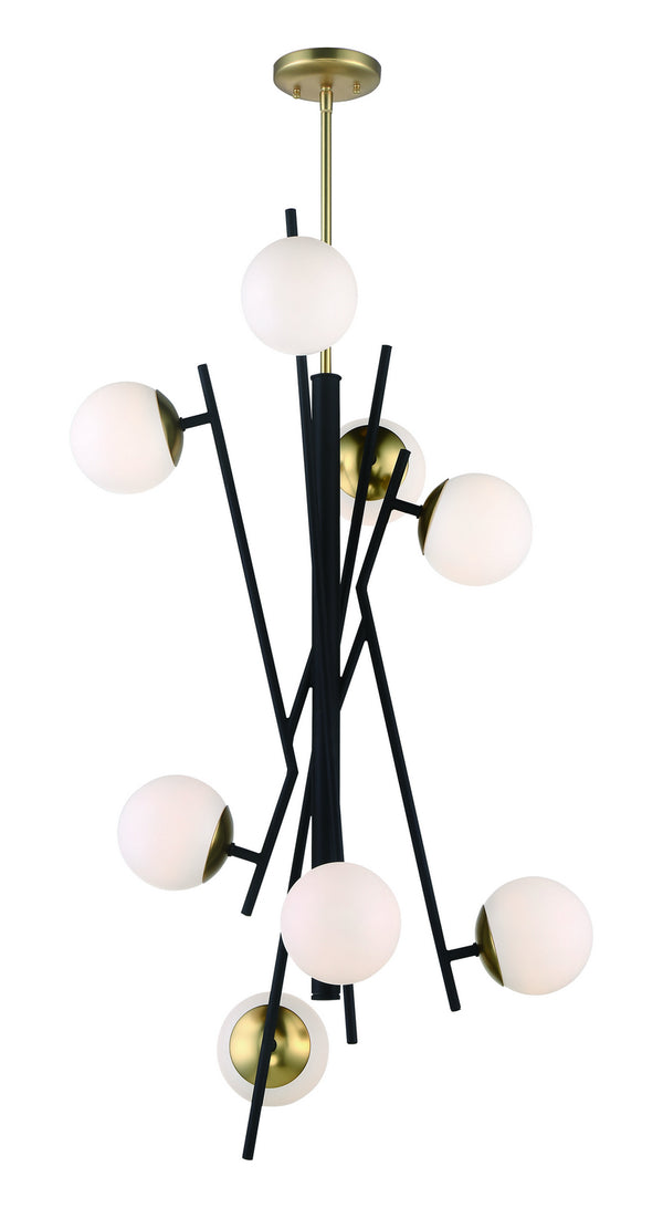 George Kovacs - P359-618-L - LED Foyer Pendant - Alluria - Weathered Black W/Autumn Gold from Lighting & Bulbs Unlimited in Charlotte, NC