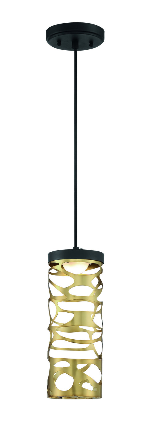 George Kovacs - P935-688-L - LED Mini Pendant - Golden Eclipse - Coal And Honey Gold from Lighting & Bulbs Unlimited in Charlotte, NC