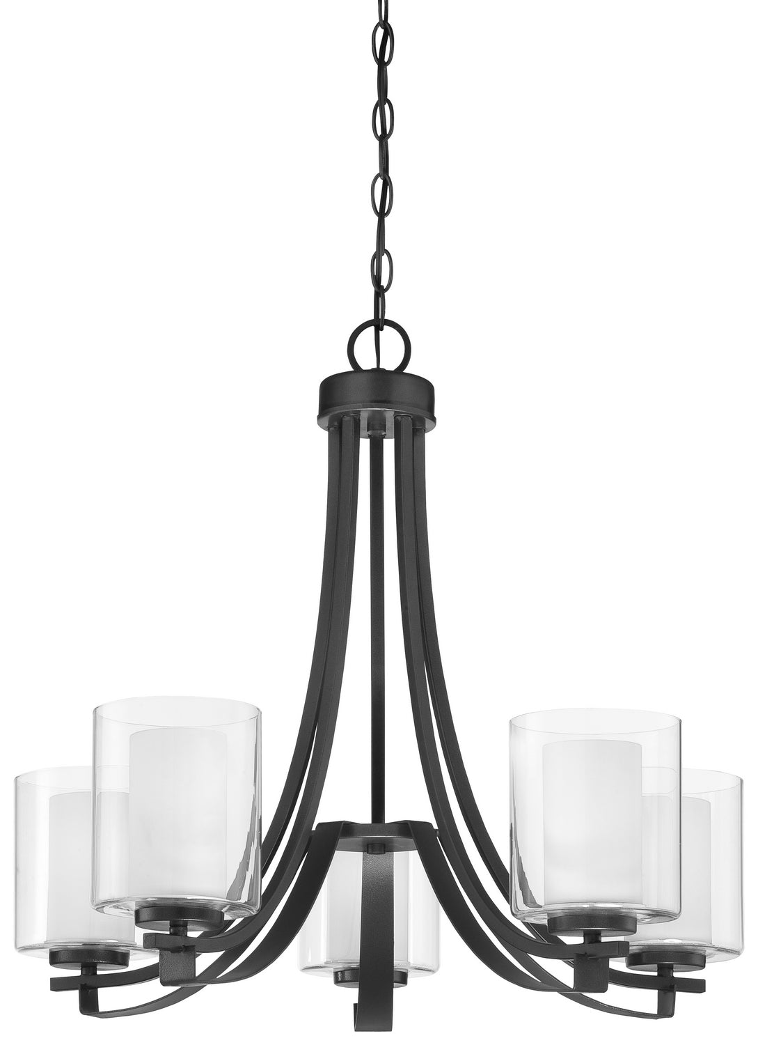 Minka-Lavery - 4105-66 - Five Light Chandelier - Parsons Studio - Sand Coal from Lighting & Bulbs Unlimited in Charlotte, NC