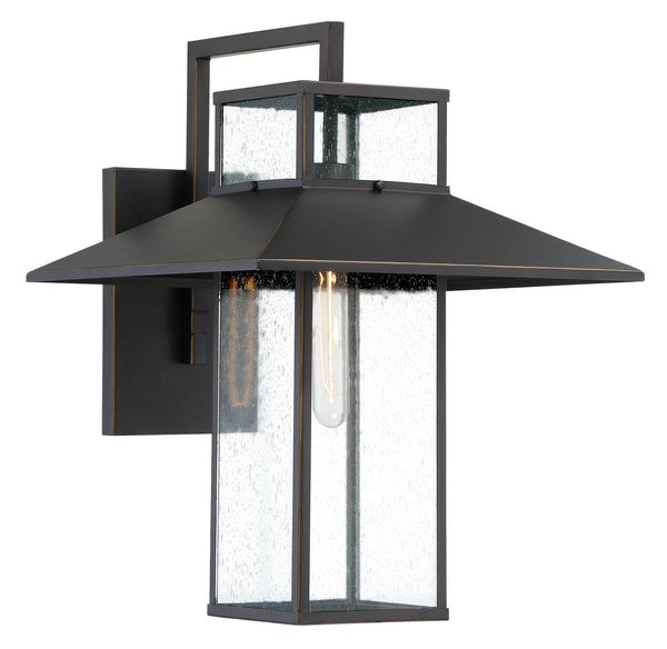 Minka-Lavery - 73152-143C - One Light Outdoor Wall Mount - Danforth Park - Oil Rubbed Bronze W/ Gold High from Lighting & Bulbs Unlimited in Charlotte, NC
