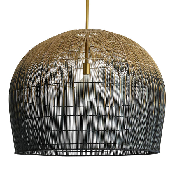 Arteriors - 45061 - One Light Pendant - Swami - Natural and Black Ombre from Lighting & Bulbs Unlimited in Charlotte, NC