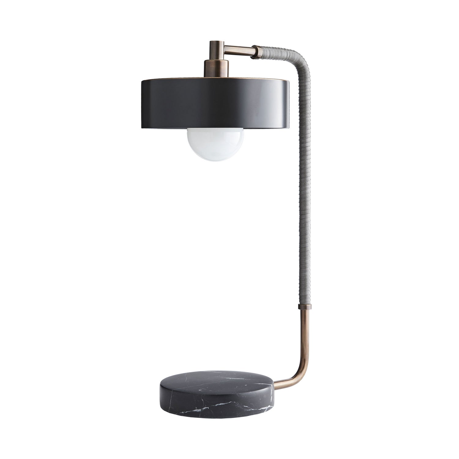 61 Black and Brass Two Light Floor Lamp With White Drum Shade By Home –  Modish Store
