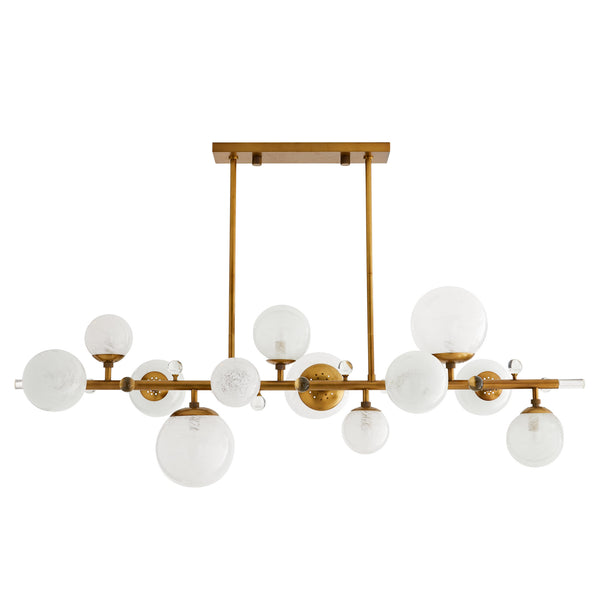 Arteriors - 89330 - 12 Light Chandelier - Troon - Antique Brass from Lighting & Bulbs Unlimited in Charlotte, NC