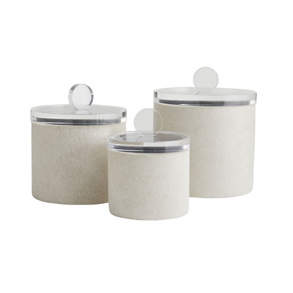 Arteriors - 4787 - Container, set of 3 - Dora - White from Lighting & Bulbs Unlimited in Charlotte, NC