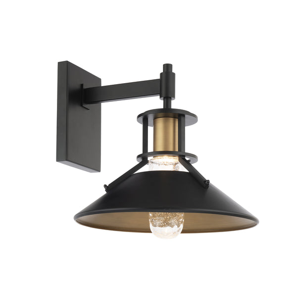 W.A.C. Lighting - WS-W43015-BK/AB - LED Wall Light - Sleepless - Black/Aged Brass from Lighting & Bulbs Unlimited in Charlotte, NC