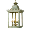 Four Light Pendant from the Finley Collection in Vintage Sage Finish by Golden