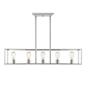 Golden - 2072-LP CH - Five Light Linear Pendant - Wesson CH - Chrome from Lighting & Bulbs Unlimited in Charlotte, NC