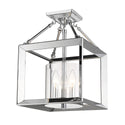 Three Light Mini Chandelier from the Smyth CH Collection in Chrome Finish by Golden