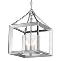 Golden - 2074-M3 CH-CLR - Three Light Mini Chandelier - Smyth CH - Chrome from Lighting & Bulbs Unlimited in Charlotte, NC