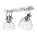 Two Light Semi-Flush Mount from the Hines CH Collection in Chrome Finish by Golden