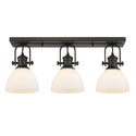 Golden - 3118-3SF RBZ-OP - Three Light Semi-Flush Mount - Hines RBZ - Rubbed Bronze from Lighting & Bulbs Unlimited in Charlotte, NC
