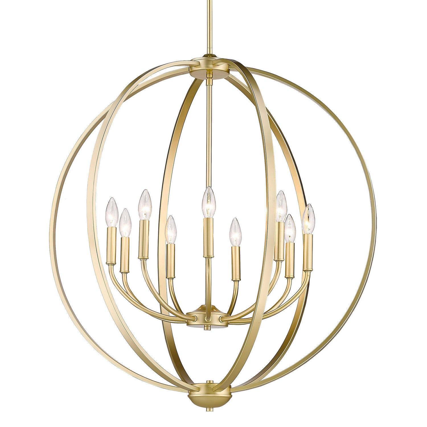 Golden - 3167-9 OG - Nine Light Chandelier - Colson OG - Olympic Gold from Lighting & Bulbs Unlimited in Charlotte, NC