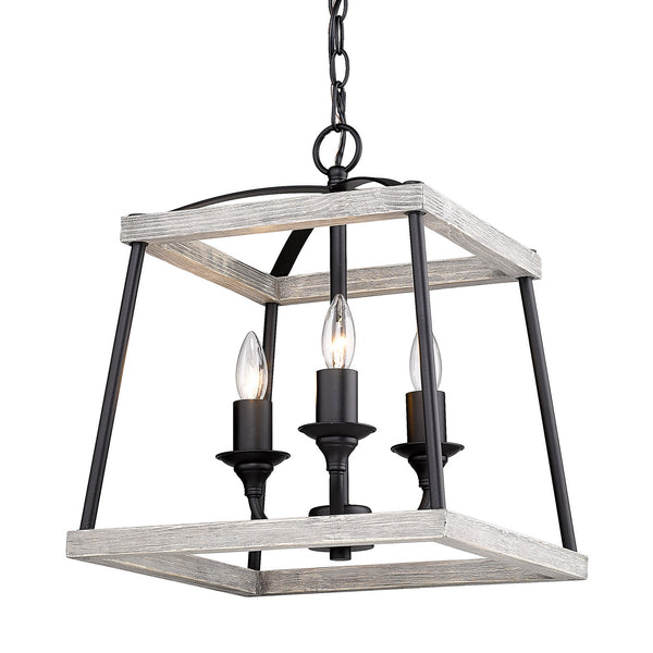 Golden - 3184-3P NB-GH - Three Light Pendant - Teagan - Natural Black from Lighting & Bulbs Unlimited in Charlotte, NC