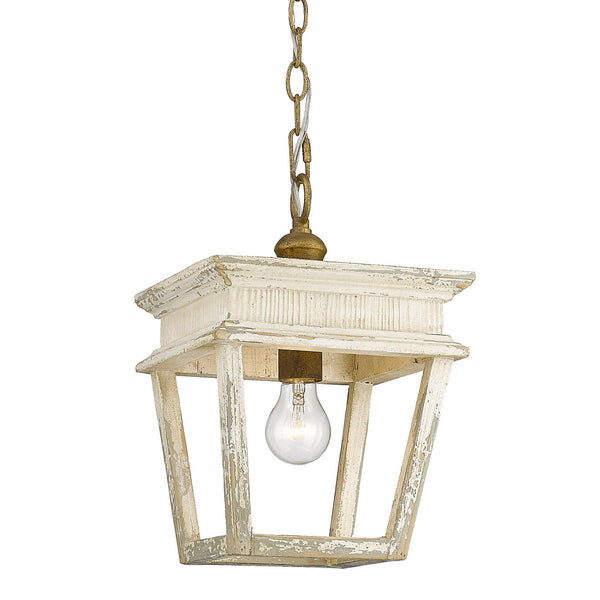 One Light Mini Pendant from the Haiden Collection in Burnished Chestnut Finish by Golden
