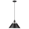 Golden - 3306-L BLK-BLK - One Light Pendant - Orwell BLK - Matte Black from Lighting & Bulbs Unlimited in Charlotte, NC