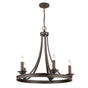 Five Light Chandelier from the Saldano Collection in Rubbed Bronze Finish by Golden