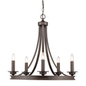 Golden - 3863-5 RBZ - Five Light Chandelier - Saldano - Rubbed Bronze from Lighting & Bulbs Unlimited in Charlotte, NC