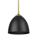 One Light Pendant from the Zoey OG Collection in Olympic Gold Finish by Golden