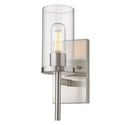 Golden - 7011-1W PW-CLR - One Light Wall Sconce - Winslett PW - Pewter from Lighting & Bulbs Unlimited in Charlotte, NC