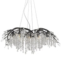 12 Light Chandelier from the Autumn Twilight BI Collection in Black Iron Finish by Golden