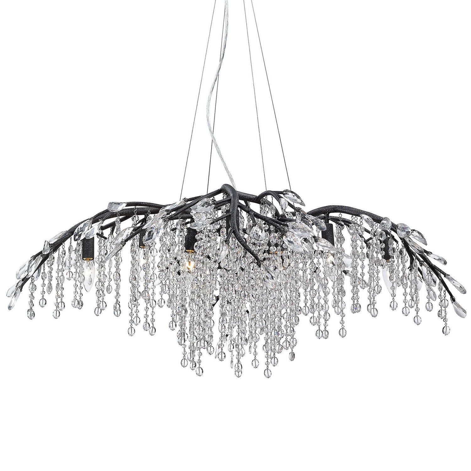 Golden - 9903-12 BI - 12 Light Chandelier - Autumn Twilight BI - Black Iron from Lighting & Bulbs Unlimited in Charlotte, NC