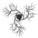 Six Light Chandelier from the Autumn Twilight BI Collection in Black Iron Finish by Golden
