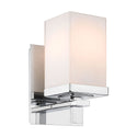 One Light Wall Sconce from the Maddox Collection in Chrome Finish by Golden