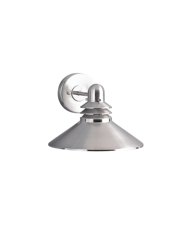 Kichler - 9044NI - One Light Outdoor Wall Mount - Grenoble - Brushed Nickel from Lighting & Bulbs Unlimited in Charlotte, NC