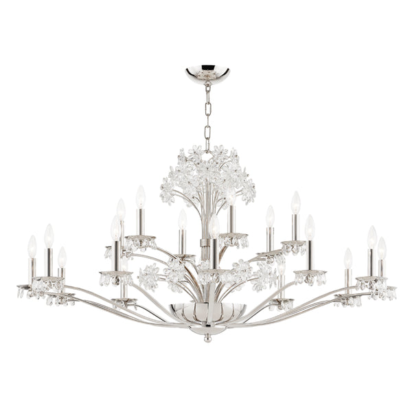 Hudson Valley - 4452-PN - 20 Light Chandelier - Beaumont - Polished Nickel from Lighting & Bulbs Unlimited in Charlotte, NC