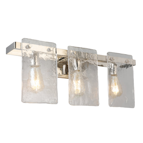 Eglo USA - 203993A - Three Light Vanity - Wolter - Polished Nickel from Lighting & Bulbs Unlimited in Charlotte, NC