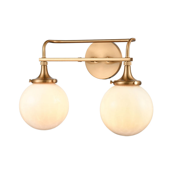 ELK Home - 30142/2 - Two Light Vanity - Beverly Hills - Satin Brass from Lighting & Bulbs Unlimited in Charlotte, NC