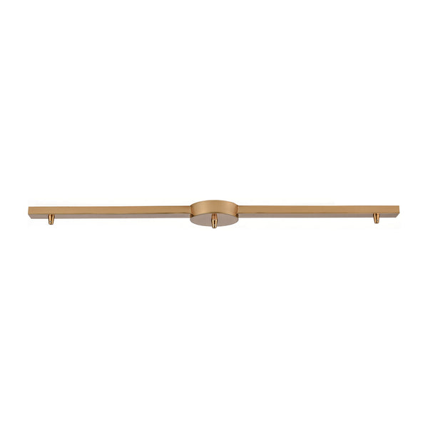 ELK Home - 3L-SB - Three Hole Linear Bar for Pendants - Pendant Options - Satin Brass from Lighting & Bulbs Unlimited in Charlotte, NC