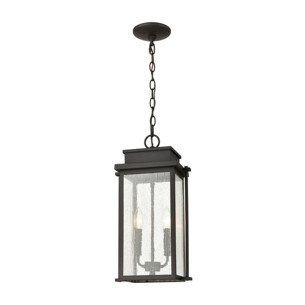 ELK Home - 45443/2 - Two Light Outdoor Pendant - Braddock - Architectural Bronze from Lighting & Bulbs Unlimited in Charlotte, NC