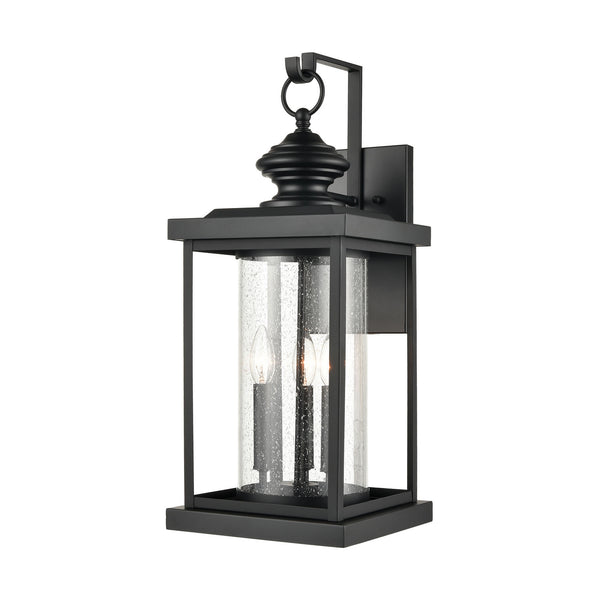 ELK Home - 45452/3 - Three Light Outdoor Wall Sconce - Minersville - Matte Black from Lighting & Bulbs Unlimited in Charlotte, NC