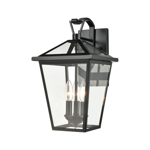 ELK Home - 45471/3 - Three Light Outdoor Wall Sconce - Main Street - Black from Lighting & Bulbs Unlimited in Charlotte, NC