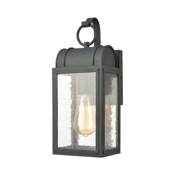 ELK Home - 45480/1 - One Light Outdoor Wall Sconce - Heritage Hills - Aged Zinc from Lighting & Bulbs Unlimited in Charlotte, NC
