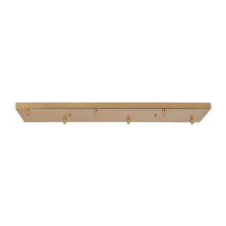 ELK Home - 6RC-SB - Six Hole Linear Pan for Pendants - Pendant Options - Satin Brass from Lighting & Bulbs Unlimited in Charlotte, NC